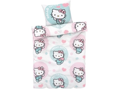 Parure copririumino singolo "Hello Kitty, LOL, Minions, Paw Patrol, Peppa Pig"