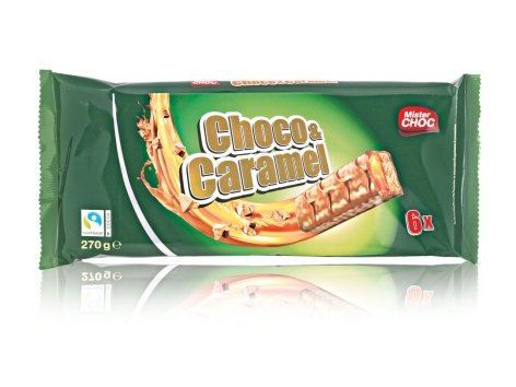 Barrette al cioccolato e caramello