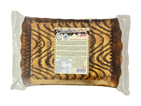 Chiacchiere decorate al cacao