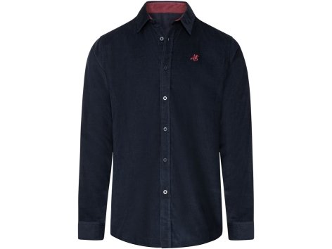 Camicia in velluto fine da uomo