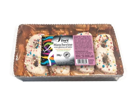 Mascherine con glassa al latte
