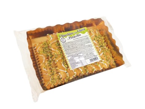 Chiacchiere con glassa e pistacchio