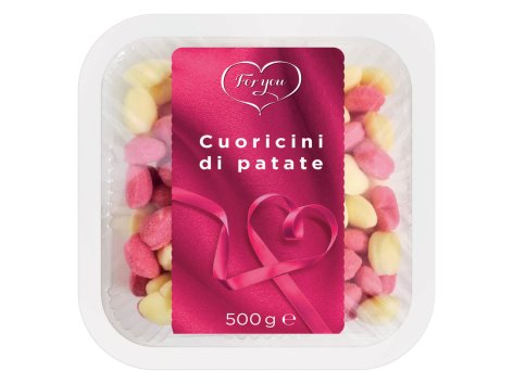 Cuoricini di patate bicolori