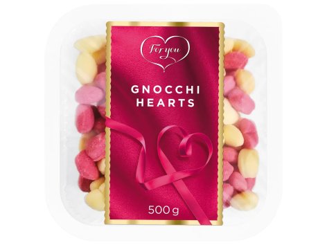 Cuoricini di patate bicolori