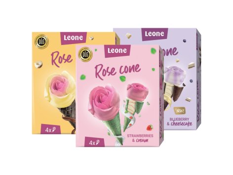 Gelato a forma di rosa