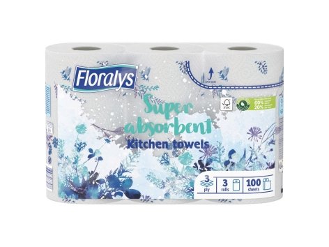 Carta da cucina con decorazione