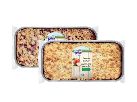 Dolce con granella di pasta frolla