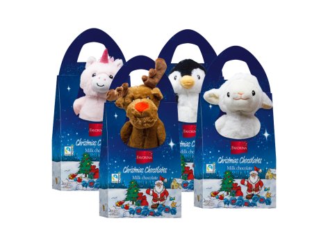 Peluche con cioccolato