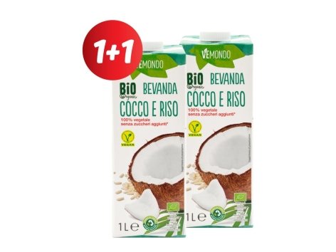 Bevanda bio a base di cocco e riso