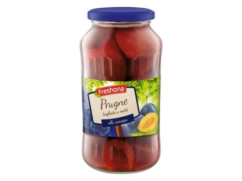 Mezze prugne allo sciroppo