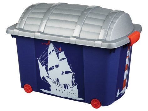 Baule contenitore con rotelle