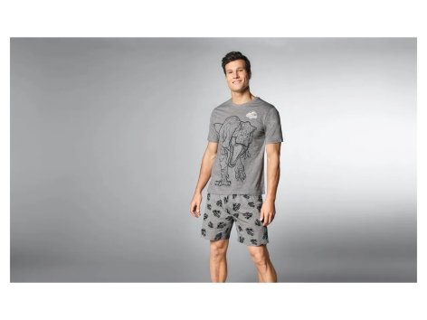 Pigiama corto da uomo "Transformers, Jurassic World, Batman"