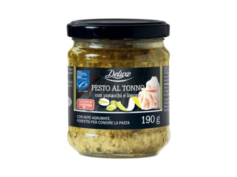 Pesto al tonno con pistacchi e limone
