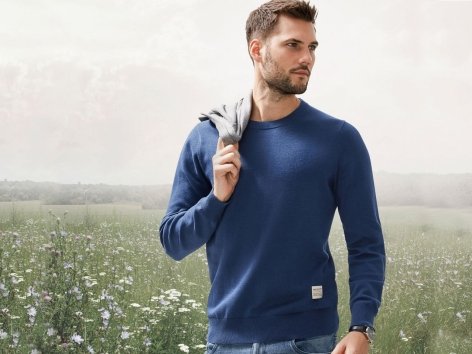 Pullover in canapa da uomo