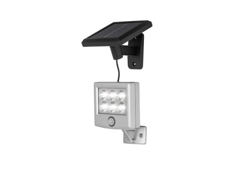 Faro LED ad energia solare con sensore di movimento e crepuscolare