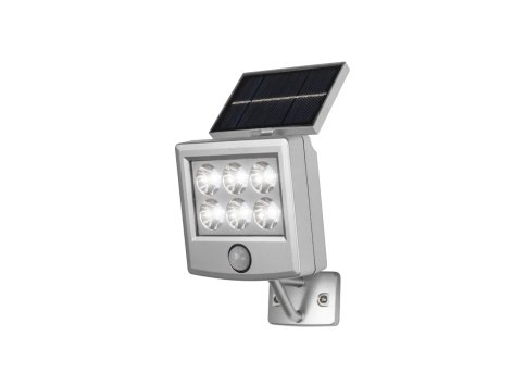 Faro LED ad energia solare con sensore di movimento e crepuscolare
