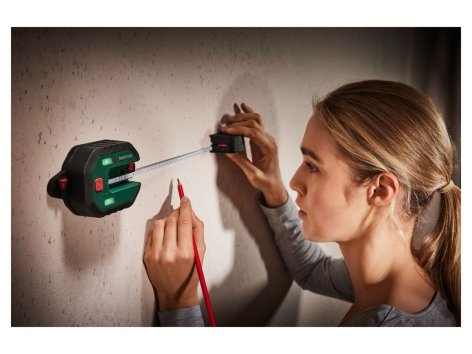 Livella laser con metro di misurazione
