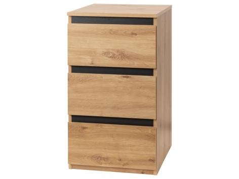 Mobile stretto con 3 cassetti