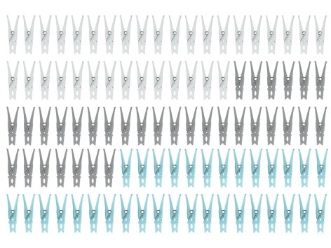 Set mollette per bucato o cestino telescopico con mollette
