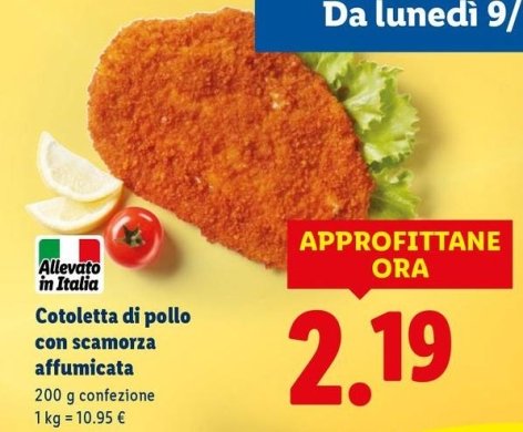 Cotoletta Di Pollo Con Scamorza Affumicata