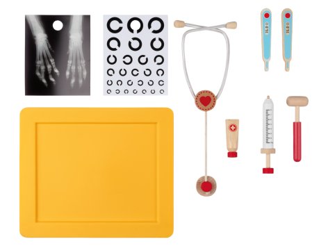 Veterinario e clinica 2 in 1 in legno