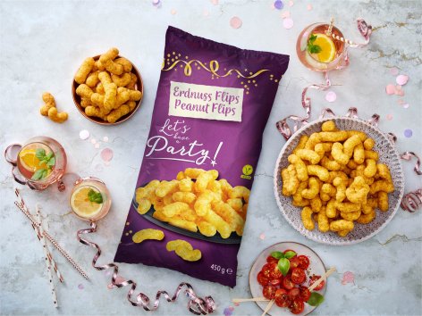 Snack di mais e arachidi