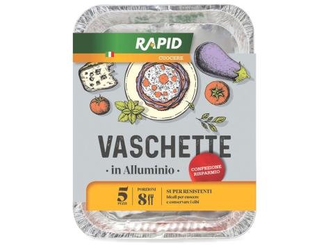 Vaschette in alluminio senza coperchio 8 porzioni