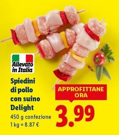 Spiedini Di Pollo Con Suino Delight
