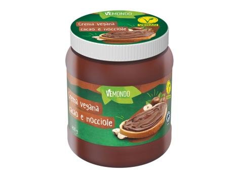 Crema spalmabile vegana al cacao e nocciole