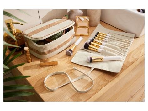 Organizer per pennelli o beauty case in sughero