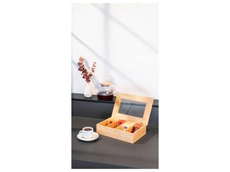 Organizer in bambù per tè e caffè
