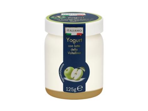 Yogurt con confettura extra di “Mela della Valtellina IGP”