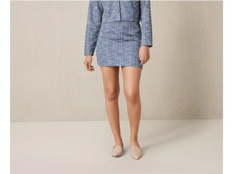 Minigonna in tweed da donna