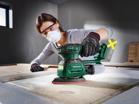 Smerigliatrice mouse ricaricabile 3 in 1