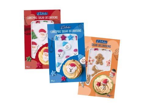 Figure decorative di zucchero a tema natale