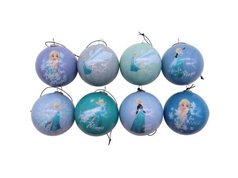 Set palline natalizie "Marvel, Frozen, Mickey Mouse", 8 pezzi