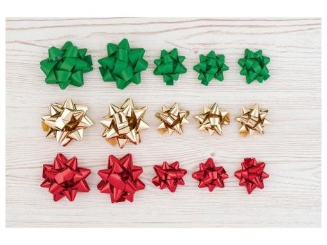 Set nastri o coccarde regalo, 6 o 15 pezzi