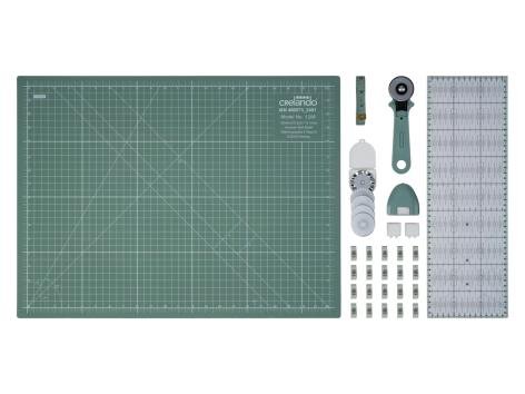 Tappetino da taglio con accessori, 33 pezzi