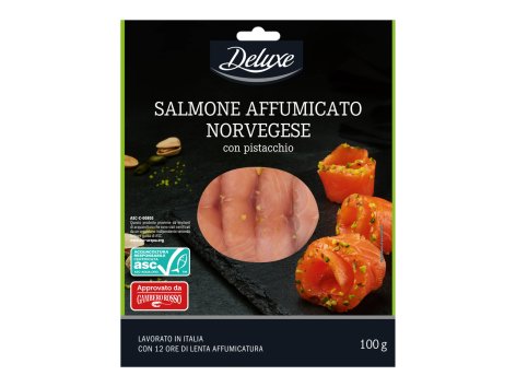 Salmone affumicato norvegese con pistacchio