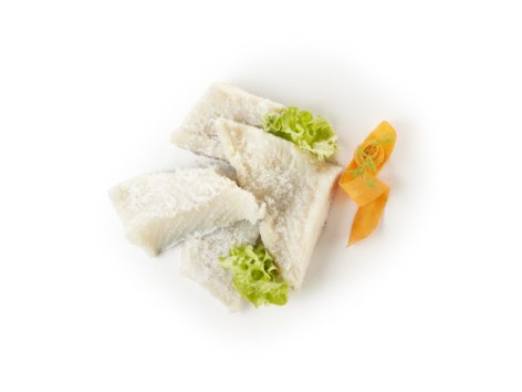 Tranci di filetto baccalà salati