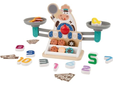 Gioco bilancia o pentola in legno