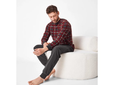 Pigiama in pile da uomo