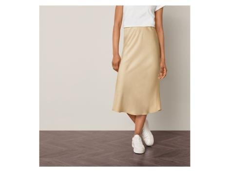 Gonna in raso da donna