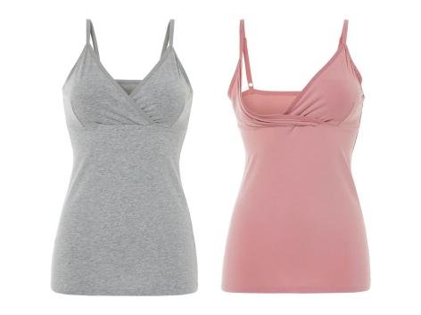 Top per allattamento, 2 pezzi