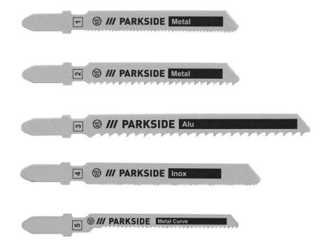 Set lame per seghetto elettrico, 5 pezzi
