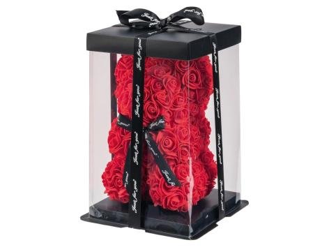 Scatola regalo con rose decorative