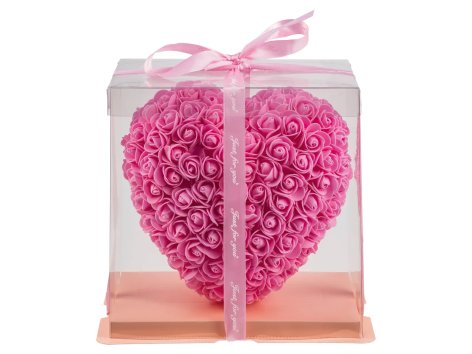 Scatola regalo con rose decorative