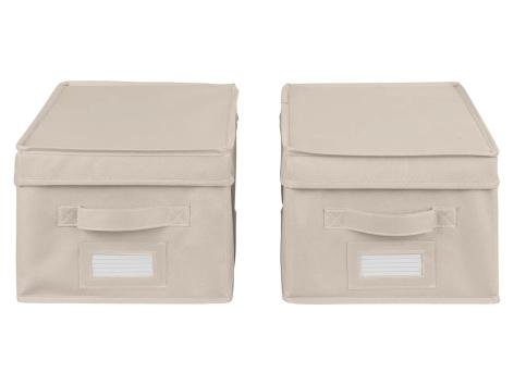 LIVARNO home Box portaoggetti, 1 o 2 pezzi o organizer per cassetti, 2 pezzi