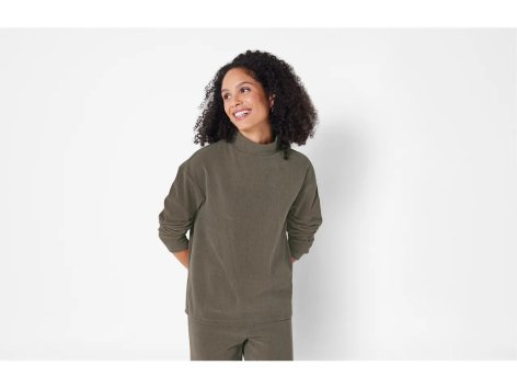 Pullover in velluto da donna