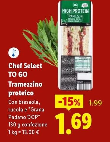 Chef Select To Go - Tramezzino Proteico